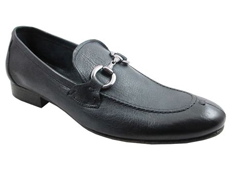 Davinci 1339 Baby Bil Soft Leather Italian Slip On Loafers In Black And