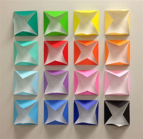 Gambar Kreatif Daun Bunga Kaca Pola Geometris Kotak Warna Warni