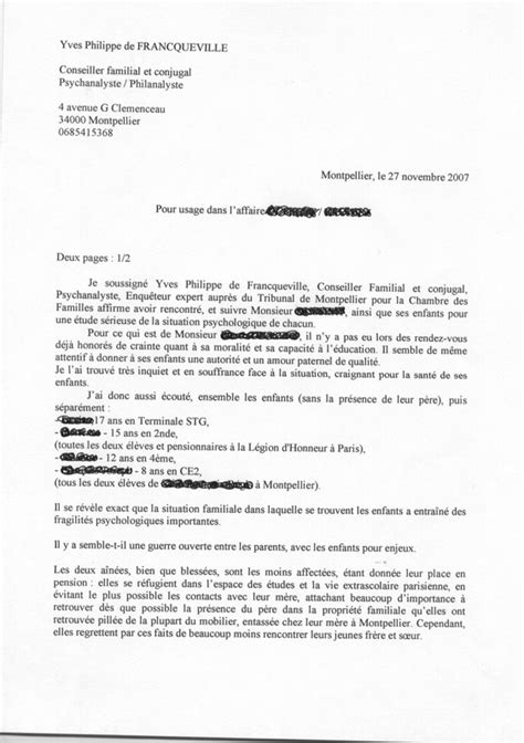 Modele De Lettre Gratuite Au Juge Des Affaires Familiales Modele De