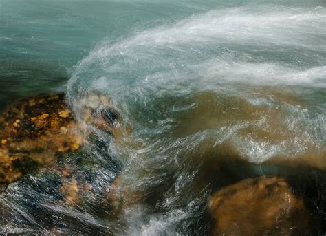 River Water Abstract Long Exposure By Stocksy Contributor Rialto