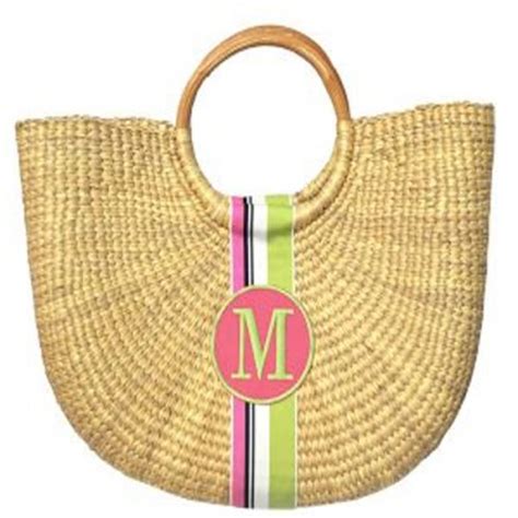 Personalized Straw Tote Large