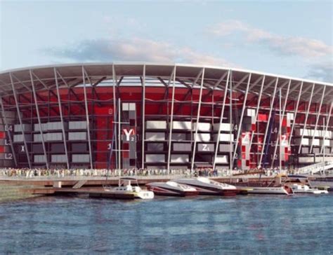 Qatar Unveils First Ever Fifa World Cup Stadium Built From Shipping