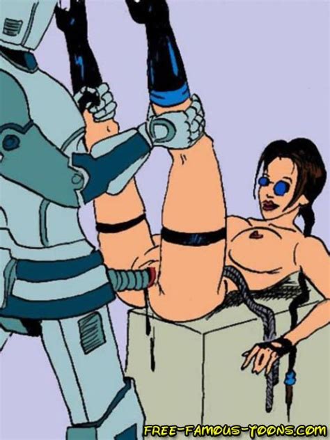 Rule 34 Blue Tinted Eyewear Breasts Female Human Lara Croft Lara