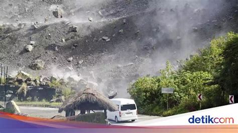 detik detik mengerikan gunung batu di filipina runtuh digoyang gempa