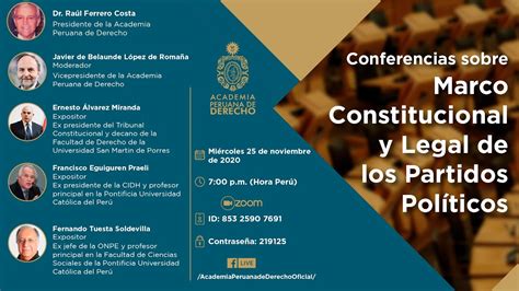 Conferencias Sobre Marco Constitucional Y Legal De Los Partidos