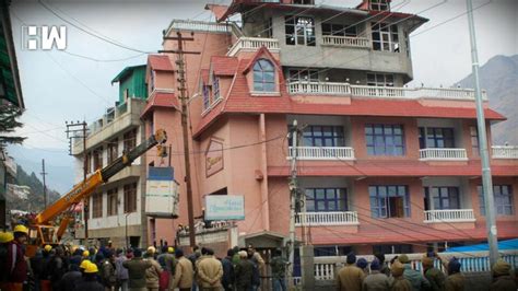 Joshimath Land Subsidence Demolition Of Damaged Hotel Malari Inn
