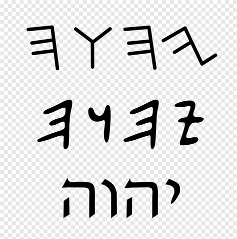 E Si Cle Avant Jc Tetragrammaton Alphabet Pal O H Breu H Breu Biblique Tetragrammaton Angle