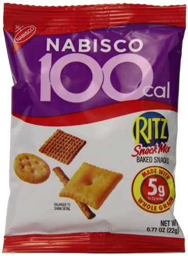 Nabisco 100 Calorie Packs Ritz Snack Mix 462 Ounce Box Pack Of 6