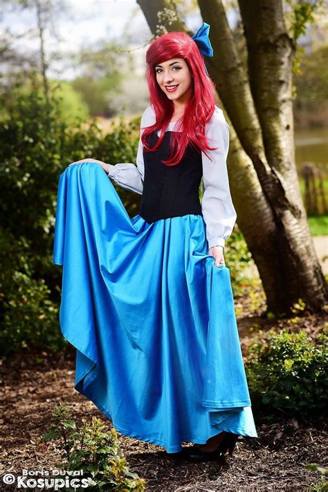 Ariel The Little Mermaid Princess Disney Blue Dress Costume By Vestara Ivana Kiss The Girl