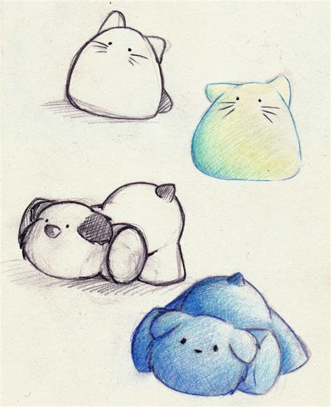 40 easy illustrated animal sketch drawing ideas. . Cute Stuffed Animal Design . by Yusura on DeviantArt