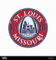 Logotipo de San Luis. Plantilla de diseño de Saint Louis. E ...