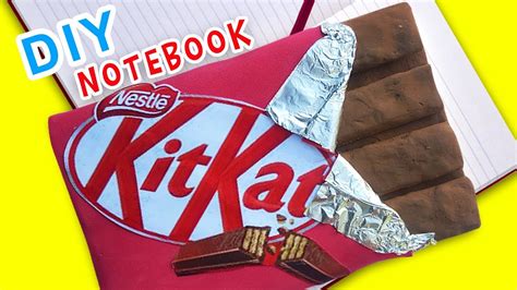 Diy Kit Kat Chocolate Notebook Umikids School Supplies Youtube