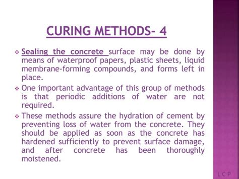 Curing Of Concrete Ppt