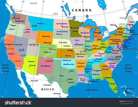 Maps Of The United States Printable Us Map With Capital Cities