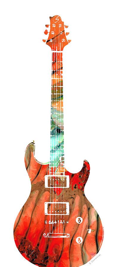 Electric Guitar 2 Buy Colorful Abstract Musical Instrument Painting