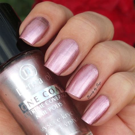 Dermacol One Coat Extreme Coverage Nail Polish 130 Swatch By Suzi Beauty By Suzi Nailpolis