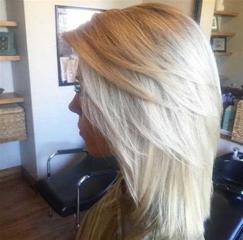 Icy Blonde Long Bob Hair By Sara Hart Generations Salon In Idaho Falls