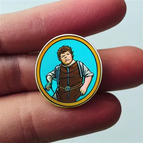 Samwise Gamgee Enamel Pin Stable Diffusion Openart