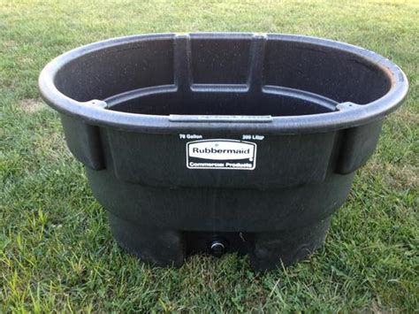 Rubbermaid Commercial Products 70 Gal Stock Tank Rcp4244bla At The