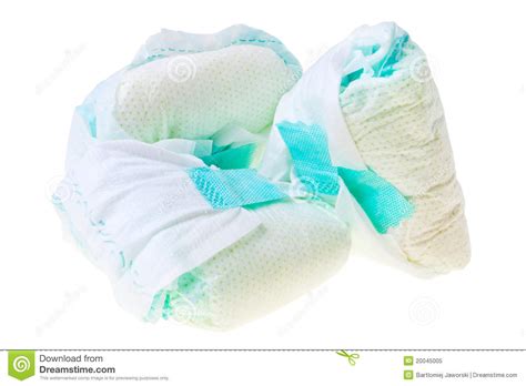 Used Disposable Baby Diapers Royalty Free Stock Photo