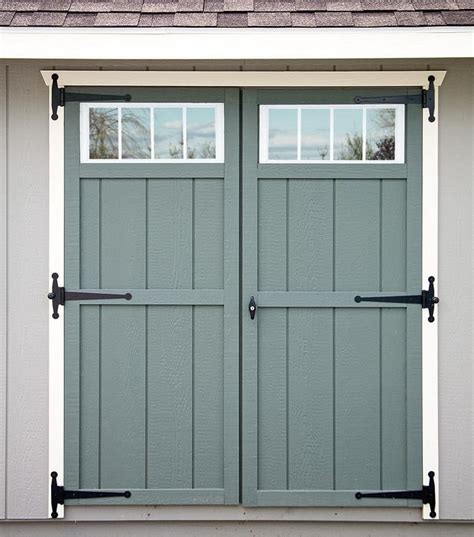 Double Shed Doors Id Change The Lock Shed Doors Shed Double Doors