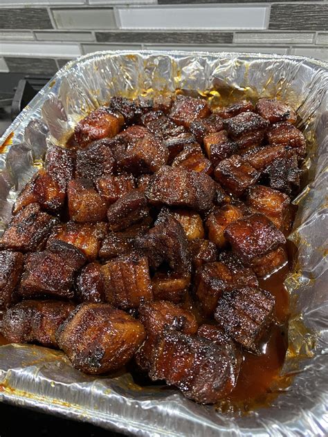 Homemade Pork Belly Burnt Ends R Food