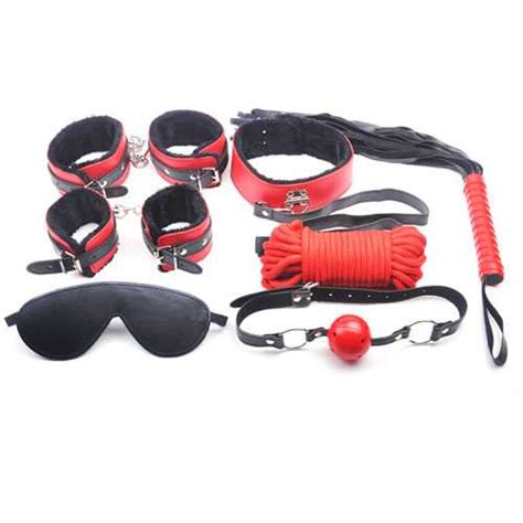 Bondage Set With 7 Items Kinky Bedroom Sets For Couples