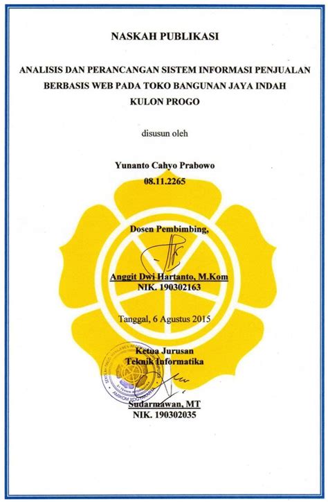 Skripsi Sistem Informasi Penjualan Berbasis Web