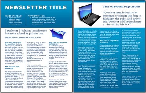 Technology Newsletter Template Collection