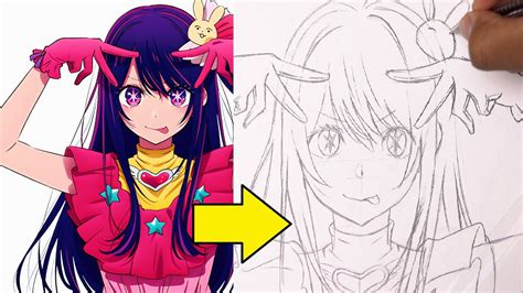 How To Draw Ai Hoshino Oshi No Ko Easy Drawing Tutorial Youtube