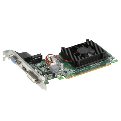 A video card (also called a graphics card, display card, graphics adapter, or display adapter) is an expansion card which generates a feed of output images to a display device. EVGA GeForce 210 1024MB DDR3 PCIe 2.0 x16 Low Profile-Ready Video Card
