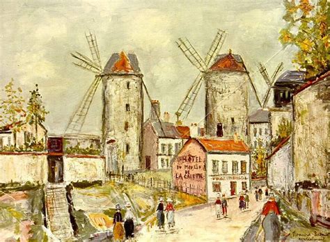 Trois Moulins De Montmartre Par Maurice Utrillo 1883 1955