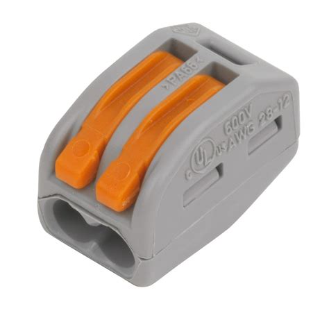 Wago Grey 32a 2 Way Lever Connector Pack Of 50 Departments Diy At Bandq