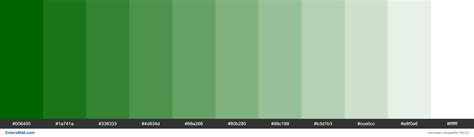 Cucumber Colors Palette 006400 1a741a 338333 Colorswall