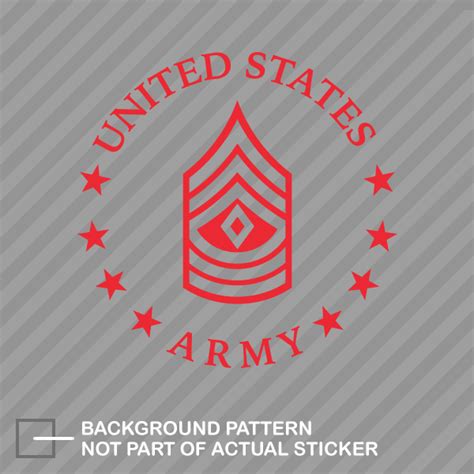 E 8 First Sergeant Us Army Rank Sticker Die Cut Decal 1sg Or 8 E8 Ebay