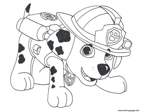 You can give them the original colors of the characters and let your coloringonly has got big collection of printable paw patrol coloring sheet for free to download, print and color in your free time. Paw Patrol Marshall Draw 2 Coloring Pages Printable