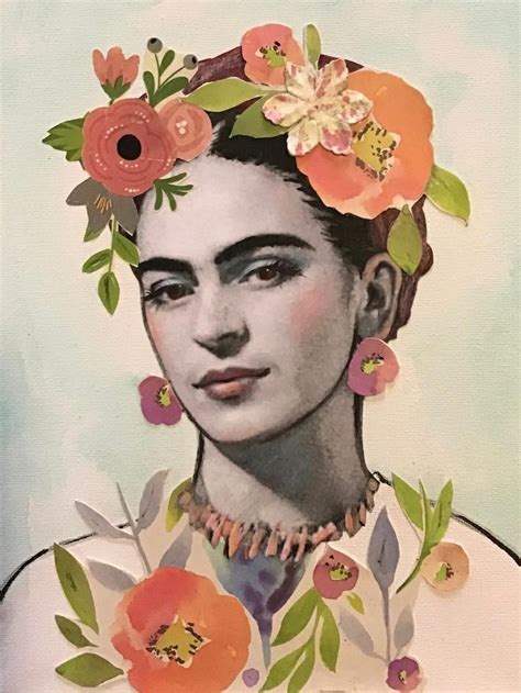 Mexican Art Print Portrait Painting Woman Wall Decor T Etsy Frida