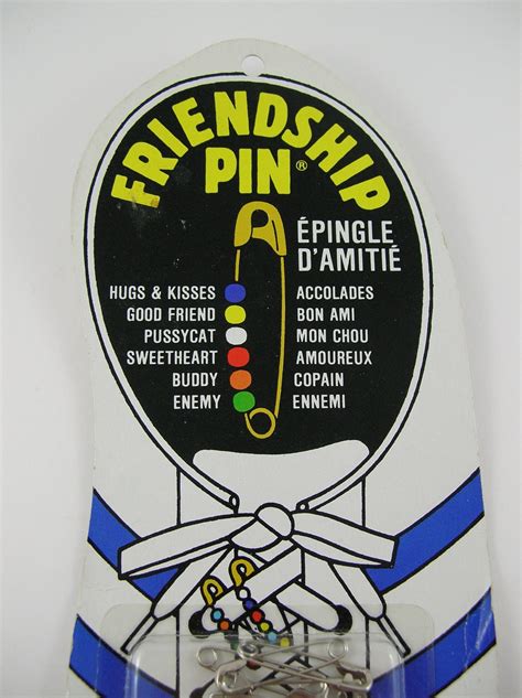Vintage 80s Friendship Pins Authentic Diy New In Package Nos