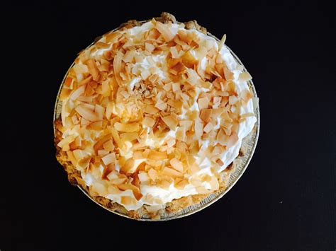 Dried coconut slices are a flavorful treat that is popular with kids and adults. Tea with Jam and Bread: Coconut Cream Pie