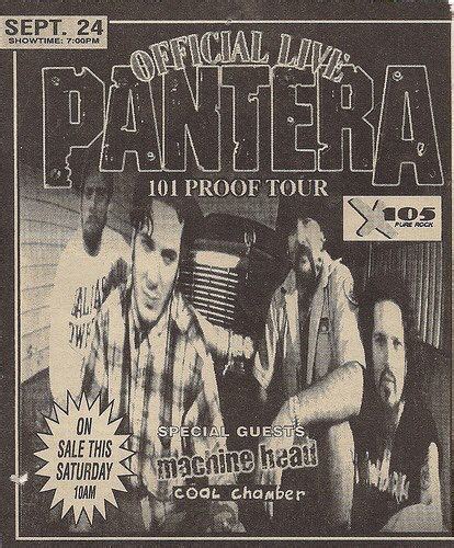 Pantera Tour Poster Tour Posters Music Poster Band Posters