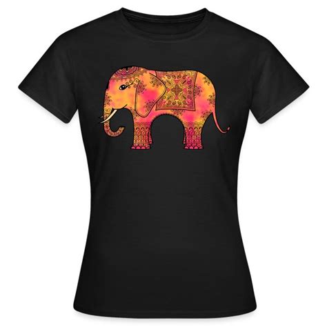 Artform Designs Exotic Indian Elephant T Shirt Womens T Shirt