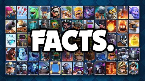 Facts About Every Card In Clash Royale Youtube