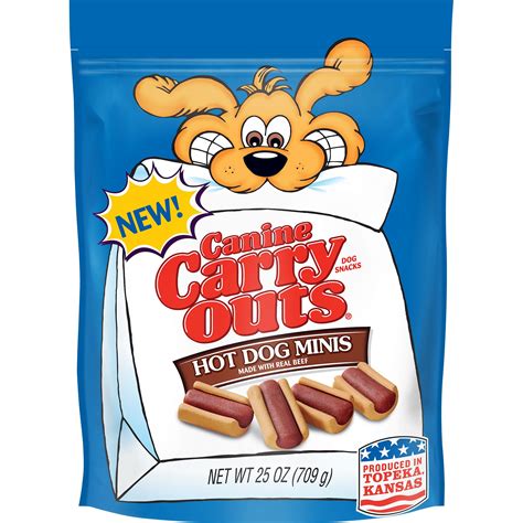 Canine Carry Outs Hot Dog Minis Beef Flavor Dog Treats 25 Ounce