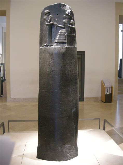 Stele Del Codice Di Hammurabi Al Louvre 1792 1750 B C Louvre