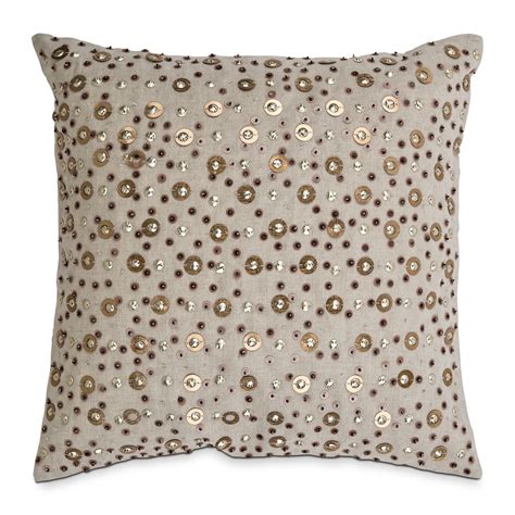 Gold Sequins Decorative Pillow Value City Furniture