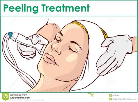 Facial Hydro Microdermabrasion Peeling Treatment Stock