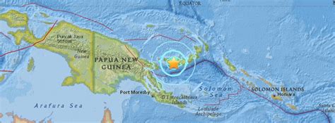 Strong And Shallow M63 Earthquake Hits Papua New Guinea The Watchers