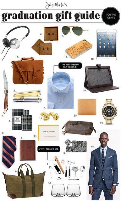 You're sure to find a gift that's perfect for the special graduating guy in your life. GRADUATION GIFT GUIDE FOR THE GUYS | Graduation gift guide ...