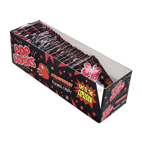 Pop Rocks Strawberry 24 Count Fun And Delicious Candy For Goodie