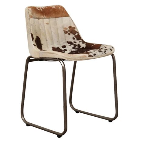 Shop london cow's selection of cowhide dining chairs. Industrial Leather Or Cowhide Dining Chair | Retro ...